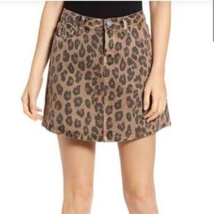 BLANKNYC CHEETAH PRINT MINI SKIRT